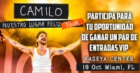 Participa para ganar un par de entradas VIP para Camilo
